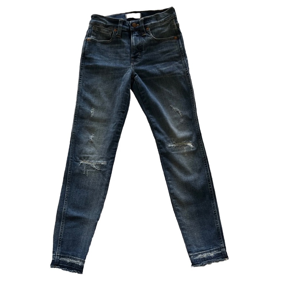 Madewell Women's Blue Jeans High Rise Skinny Fit Jeans- 9 Inch High Rise Size 25